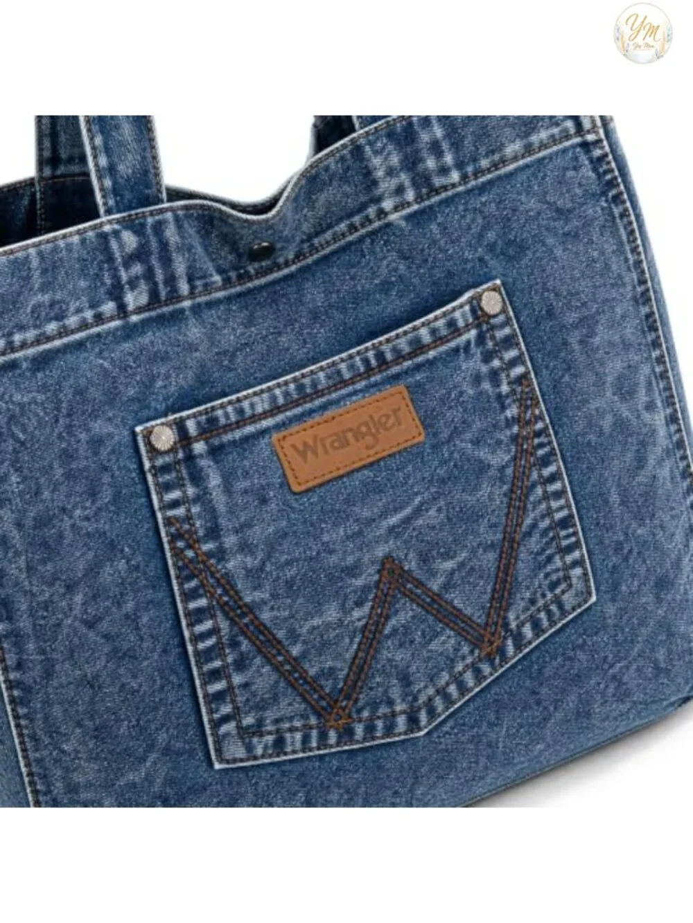 Wrangler Denim Tote Bag Women's Work Travel Purse Shoulder Handbag